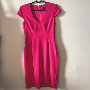 H&M Formal Business Mid Length Sheath Dress Pink